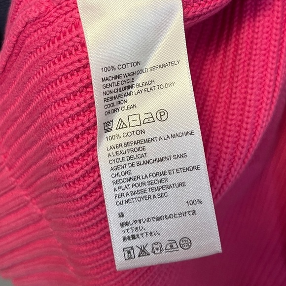 Tommy Bahama Cotton Pink Sweater Sz XS - Picture 6 of 6